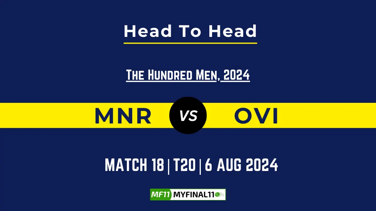 MNR vs OVI Player Battle, Head to Head Team Stats, Player Record - The Hundred Men, 2024