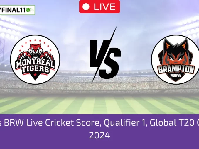 MON vs BRW Live Cricket Score, Qualifier 1, Global T20 Canada, 2024 (1)