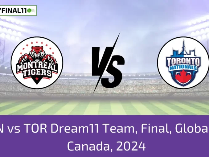 MON vs TOR Dream11 Team, Final, Global T20 Canada, 2024