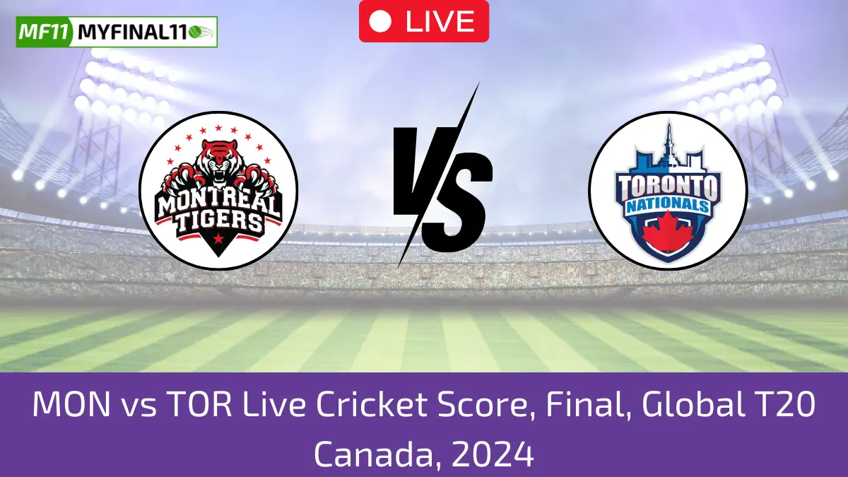 MON vs TOR Live Cricket Score, Final, Global T20 Canada, 2024