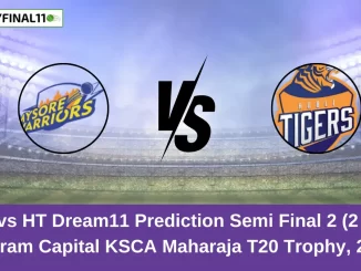 MW vs HT Dream11 Prediction Semi Final 2 (2 V 3), Shriram Capital KSCA Maharaja T20 Trophy, 2024