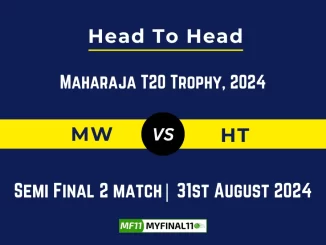 MW vs HT Player Battle, Head to Head Team Stats, Player Record - Maharaja T20 Trophy, 2024