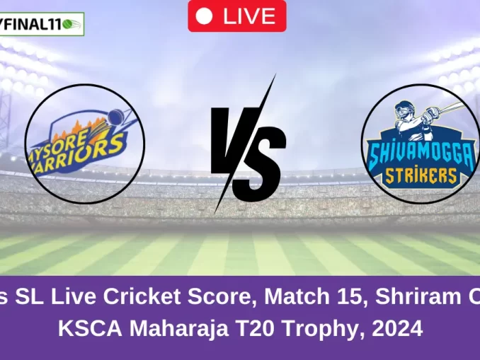 MW vs SL Live Cricket Score, Match 15, Shriram Capital KSCA Maharaja T20 Trophy, 2024