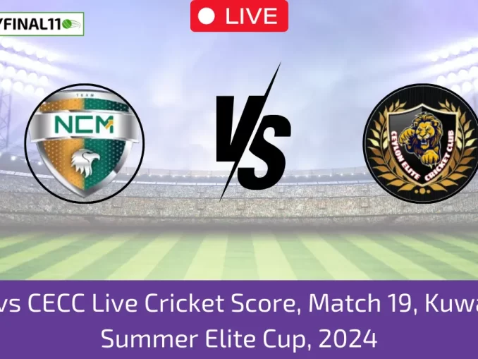 NCMI vs CECC Live Cricket Score, Match 19, Kuwait T10 Summer Elite Cup, 2024