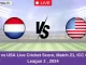 NED vs USA Live Cricket Score, Match 21, ICC CWC League 2 , 2024