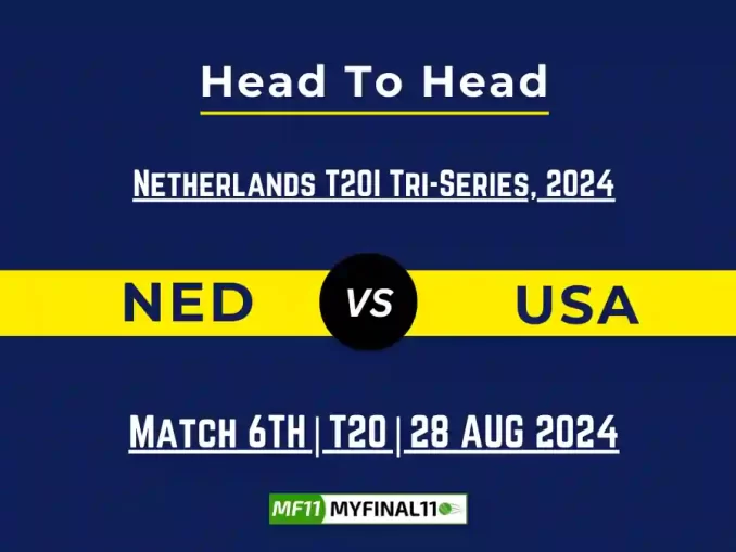 NED vs USA Player Battle, Head to Head Team Stats, Player Record