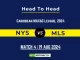 NYS vs MLS Player Battle, Head to Head Team Stats, Player Record