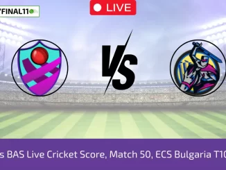 PFCV vs BAS Match 50, ECS Bulgaria T10, 2024