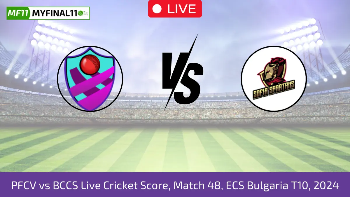 PFCV vs BCCS Live Cricket Score, Match 48, ECS Bulgaria T10, 2024