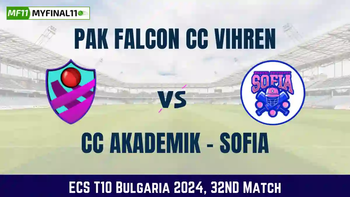 PFCV vs CCAS Dream11 Prediction Today 32nd Match, Pitch Report, and Player Stats, ECS T10 Bulgaria, 2024