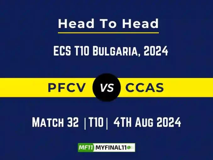 PFCV vs CCAS Player Battle, Head to Head Team Stats, Player Record - ECS T10 Bulgaria, 2024