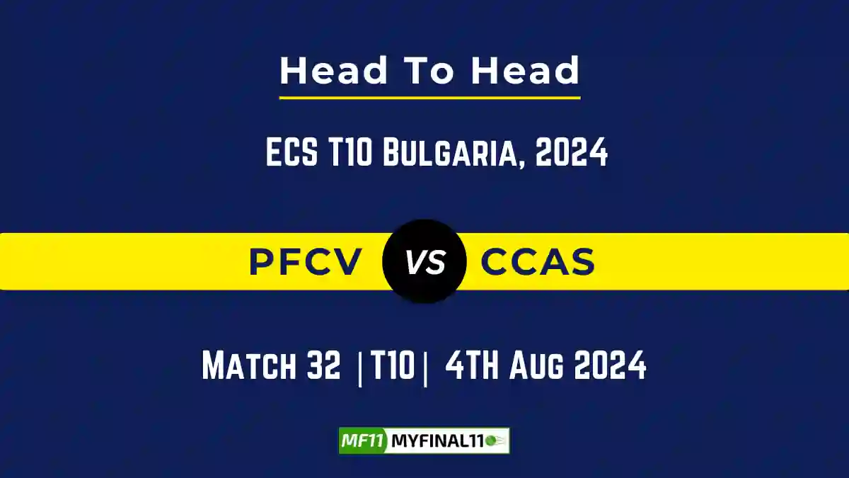 PFCV vs CCAS Player Battle, Head to Head Team Stats, Player Record - ECS T10 Bulgaria, 2024