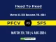 PFCV vs SFS Player Battle, Head to Head Team Stats, Team Record