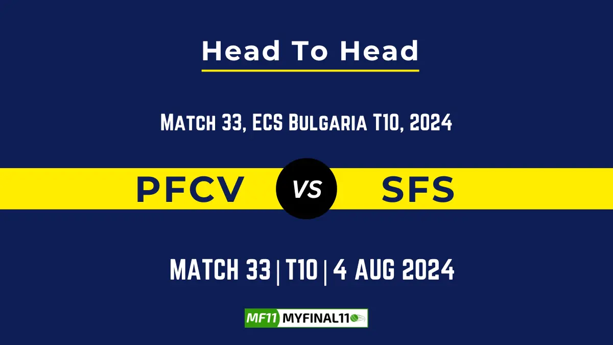 PFCV vs SFS Player Battle, Head to Head Team Stats, Team Record