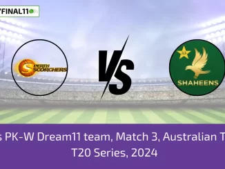 PSA vs PK-A Dream11 team, Match 3, Australian Top End T20 Series, 2024