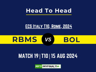 RBMS vs BOL Player Battle, Head to Head Team Stats, Player Record