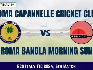 RC vs RBMS Dream11 Prediction Today: Match 6 Pitch Report, and Player Stats | ECS Italy T10, 2024