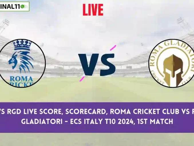 RCC vs RGD Live Score: Scorecard, Ball by Ball Commentary - Match 1, ECS Italy T10