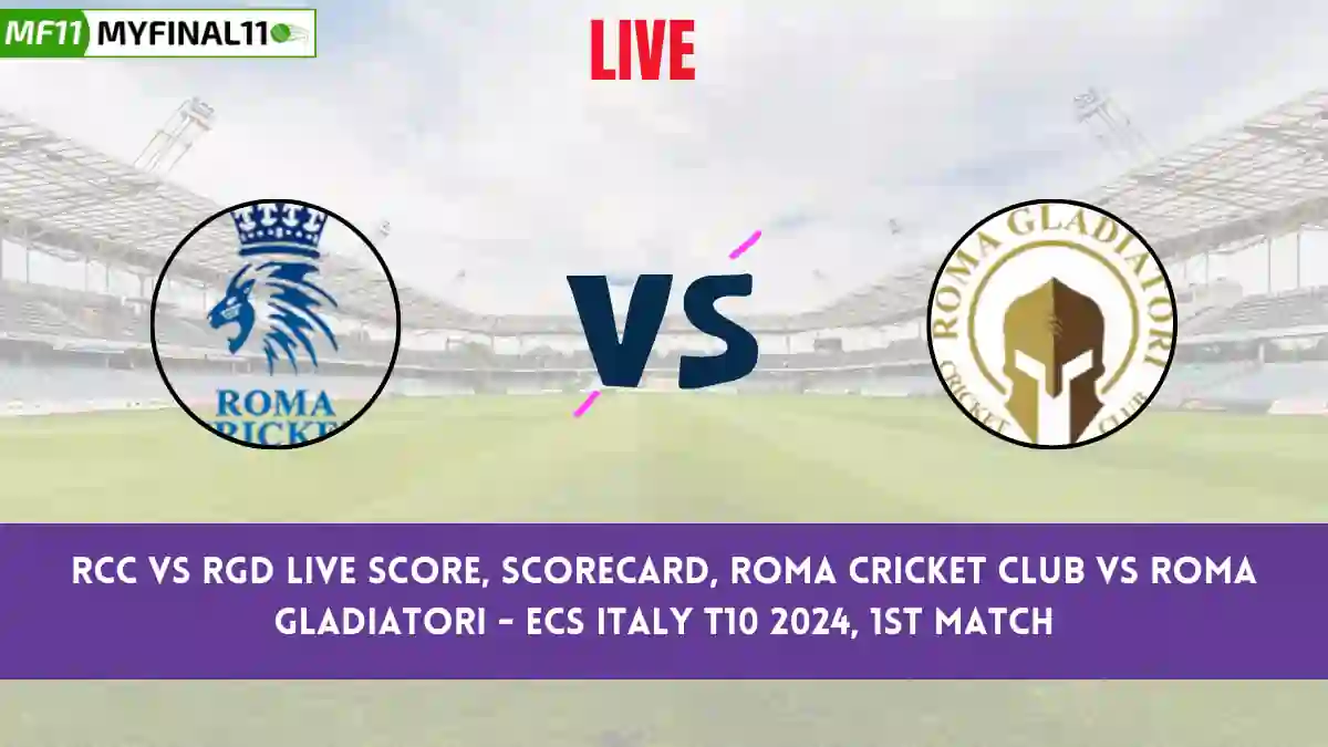 RCC vs RGD Live Score: Scorecard, Ball by Ball Commentary - Match 1, ECS Italy T10