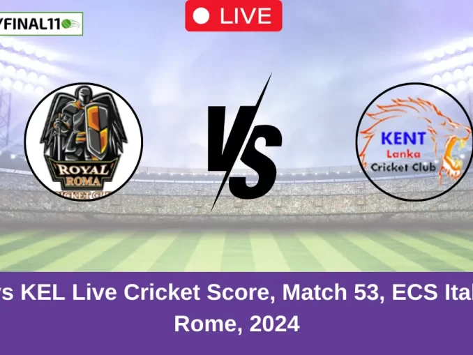 ROR vs KEL Live Cricket Score, Match 53, ECS Italy T10, Rome, 2024