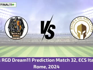 ROR vs RGD Dream11 Prediction Match 32, ECS Italy T10, Rome, 2024