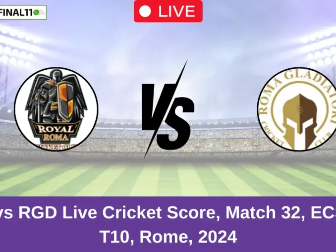 ROR vs RGD Live Cricket Score, Match 32, ECS Italy T10, Rome, 2024