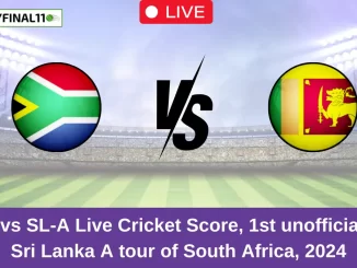 SA-A vs SL-A Live Cricket Score, 1st unofficial ODI, Sri Lanka A tour of South Africa, 2024