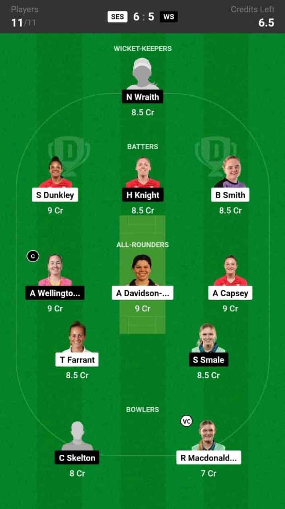 SES vs WS Dream11 Prediction: Match 47 | English Women's OD 2024