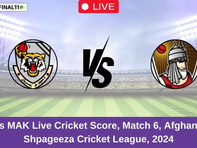 SG vs MAK Live Cricket Score, Match 6, Afghanistan Shpageeza Cricket League, 2024