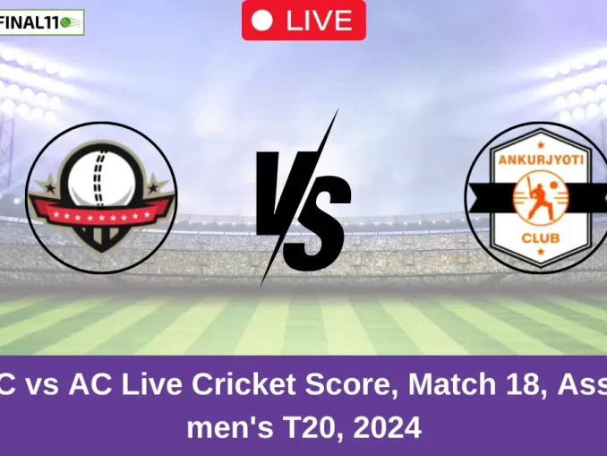 SGC vs AC Live Cricket Score, Match 18, Assam men's T20, 2024