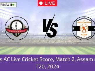 SGC vs AC Live Cricket Score, Match 2, Assam men's T20, 2024