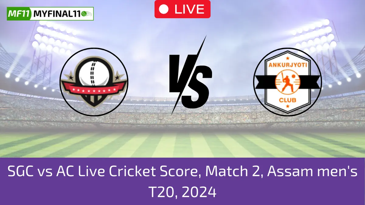 SGC vs AC Live Cricket Score, Match 2, Assam men's T20, 2024