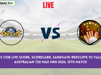 SGR vs VLY Live Score: Scorecard, Ball by Ball Commentary - Match 15, Australian T20 Max Men 2024