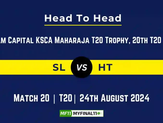 SL vs HT Player Battle, Head to Head Team Stats, Team Record - Maharaja T20 Trophy, 2024