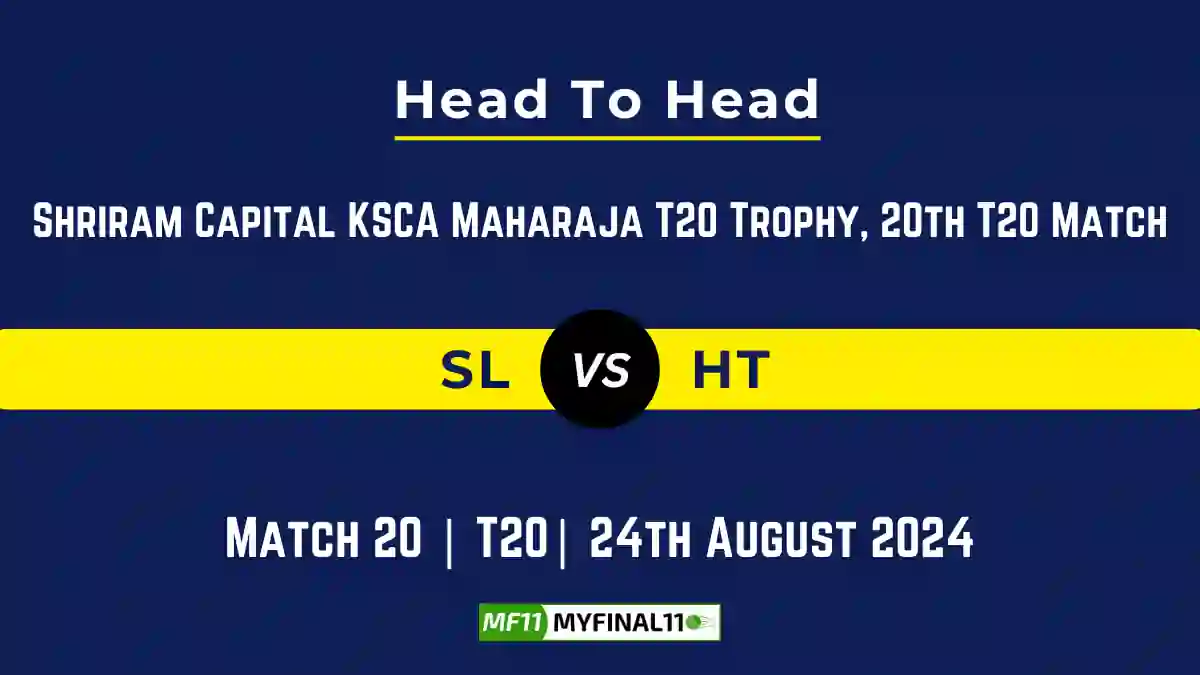 SL vs HT Player Battle, Head to Head Team Stats, Team Record - Maharaja T20 Trophy, 2024