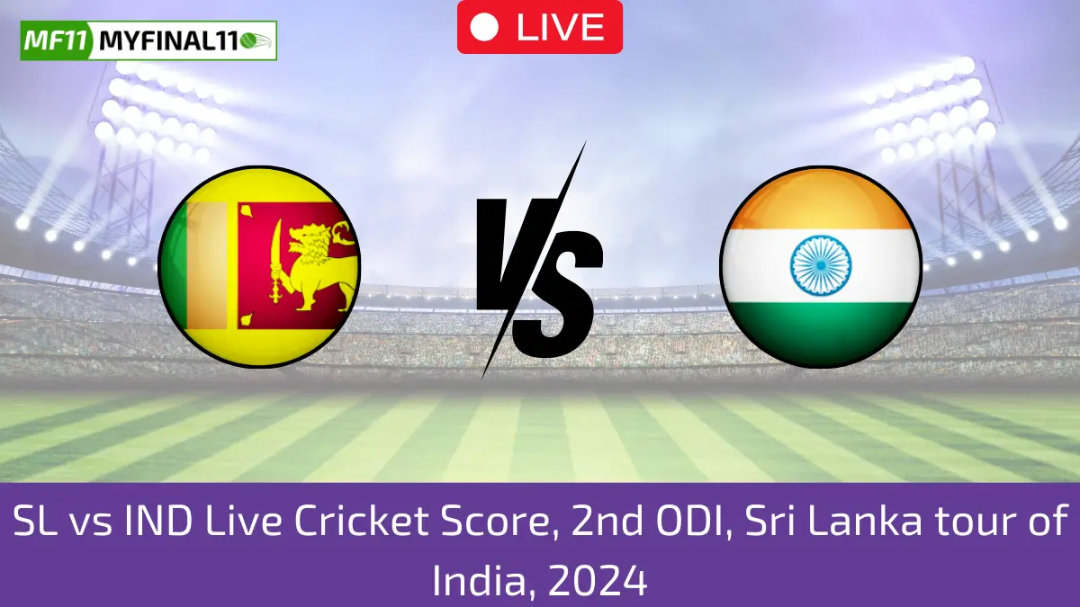 SL vs IND Live Cricket Score, 2nd ODI, Sri Lanka tour of India, 2024