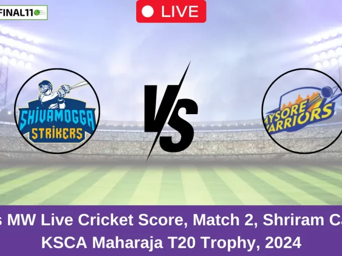 SL vs MW Live Cricket Score, Match 2, Shriram Capital KSCA Maharaja T20 Trophy, 2024