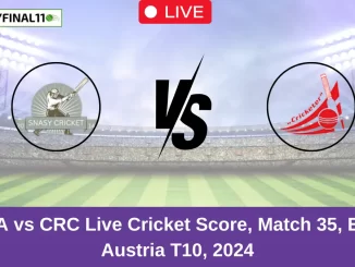 SNA vs CRC Live Cricket Score, Match 35, ECS Austria T10, 2024