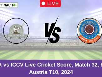 SNA vs ICCV Live Cricket Score, Match 32, ECS Austria T10, 2024