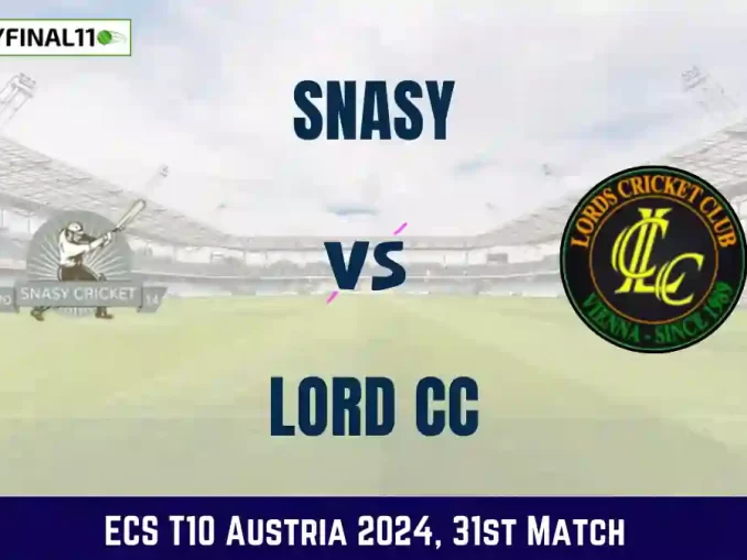 SNA vs LOR Dream11 Prediction Today: Match 31 Pitch Report, and Player Stats | ECS T10 Austria 2024