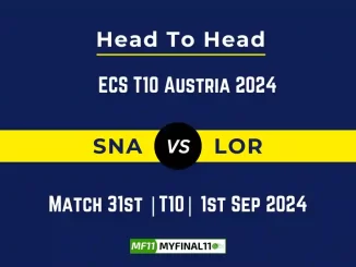 SNA vs LOR Player Battle, Head to Head Team Stats, Team Record - ECS T10 Austria 2024