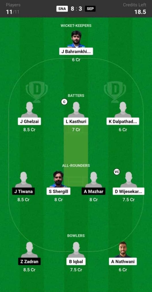 SNA vs SEP Dream11 Prediction Today Match 12 Pitch Report, and Player Stats  ECS T10 Austria 2024