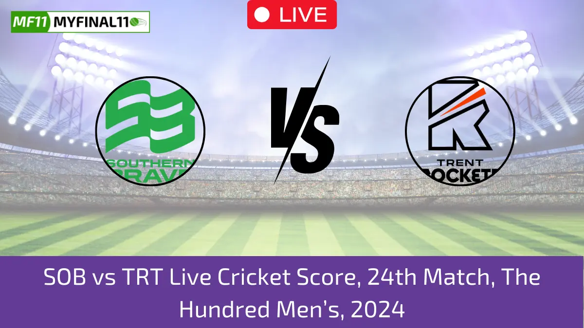 SOB vs TRT Live Cricket Score, 24th Match, The Hundred Men's, 2024