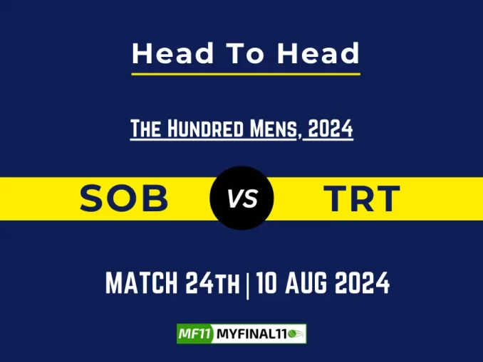 SOB vs TRT Player Battle, Head to Head Team Stats, Player Record