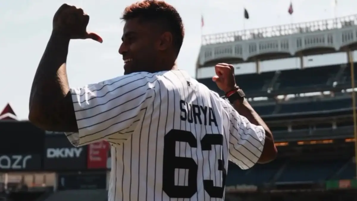 Suryakumar Yadav Honored by New York Yankees