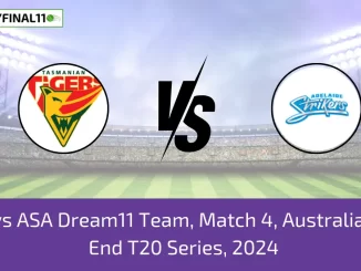 TAS vs ASA Dream11 Team, Match 4, Australian Top End T20 Series, 2024