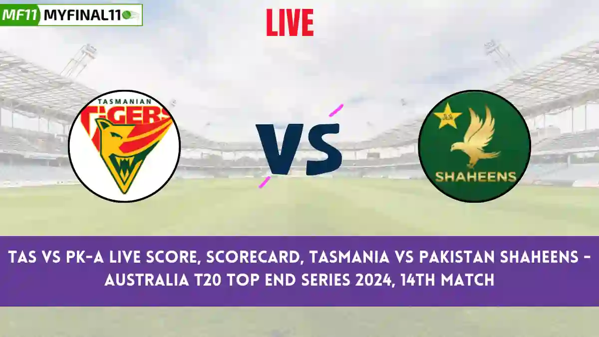 TAS vs PK-A Live Score: Scorecard, Ball by Ball Commentary - Match 14, Australia T20 Top End Series, 2024