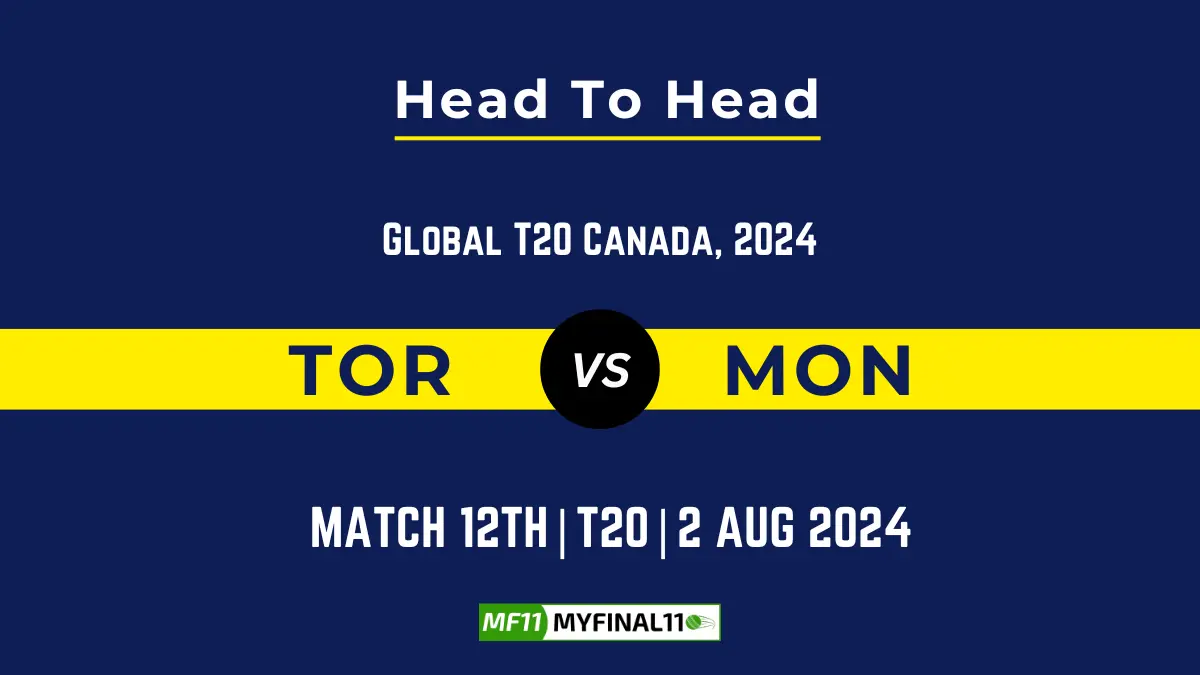 TOR vs MOR Player Battle, Head to Head Team Stats, Team Record (1)