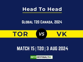 TOR vs VK Player Battle, Head to Head Team Stats, Team Record