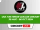 USA T20 Minor League Cricket Live Score, Matches, Scorecard, Results, Points Table 2024